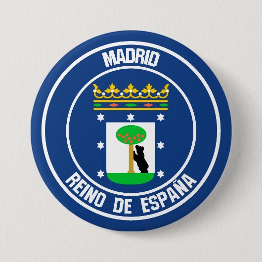 Madrider RundEmblem Button (Vorderseite)