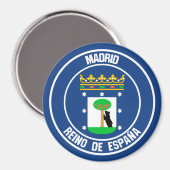 Madrider RundEmblem Magnet (Vorderseite/Rückseite)