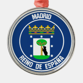 Madrider RundEmblem Ornament Aus Metall