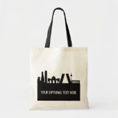 Madrider Sehenswürdigkeiten für Texttaschen Tragetasche (Vorne)