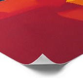 Madrider Stadtbild Ikonisch im Abstrakten fauvisti Poster (Ecke)