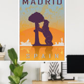 Madrider Vintage-Poster Poster (Heimbüro)