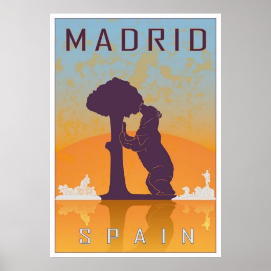 Madrider Vintage-Poster Poster (Vorne)