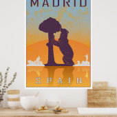 Madrider Vintage-Poster Poster (Küche)