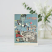 Madrider Vintage Postkarte (Stehend Vorderseite)