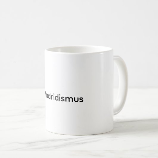 @Madridismus Kaffeetasse (VorderseiteRechts)