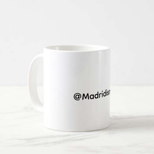 @Madridismus Kaffeetasse (Vorderseite Links)