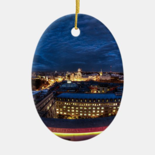 Madrids Skyline Keramikornament (Vorne)