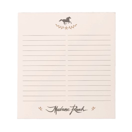 Madrone Ranch Notepad 2 Notizblock (Vorderseite)