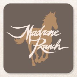 Madrone Ranch-Untersetzer 1 Rechteckiger Pappuntersetzer