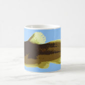 Madtom Wels auf Blau Kaffeetasse (Mittel)