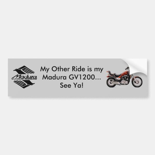 Madura GV1200 Grau Autoaufkleber (Vorne)