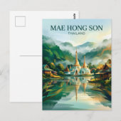 Mae Hong Son Thailand Postkarte (Vorne/Hinten)