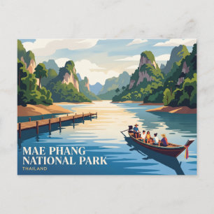 Mae Phang Nationalpark Thailand Postkarte