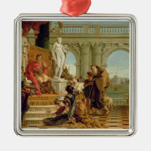 Maecenas, welches die Freien Künste dem Empero Silbernes Ornament