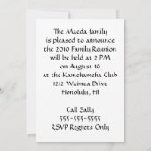 Maeda Monogram Invite Einladung (Rückseite)