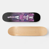 "Maegan" Gothic Pink Couture Fairy Skateboard (Horizontal)