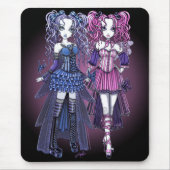 Maegan u. Haylee gotische Couture-Feen Mousepad (Vorne)