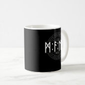 Mael in Futhark Runen Wikinger Kaffeetasse (VorderseiteRechts)