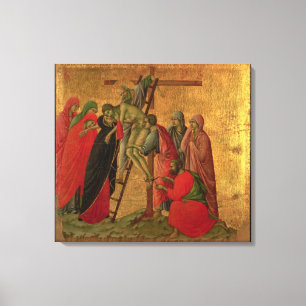 Maesta: Abfall vom Kreuz, 1308-11 Leinwanddruck