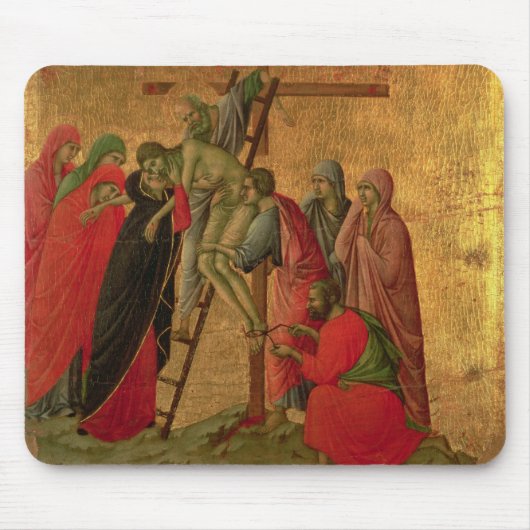 Maesta: Abfall vom Kreuz, 1308-11 Mousepad (Vorne)