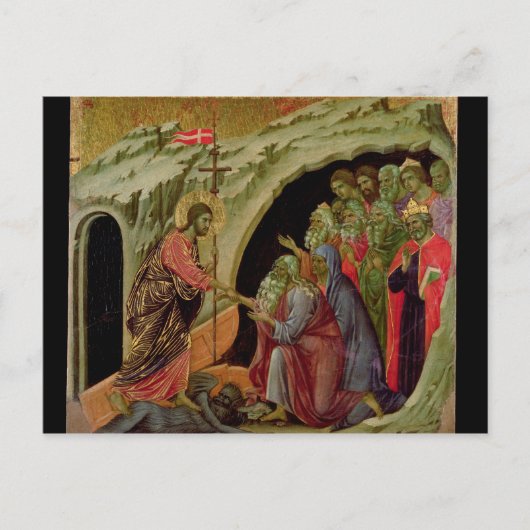 Maesta: Abstieg in Limbo, 1308-11 Postkarte (Vorderseite)