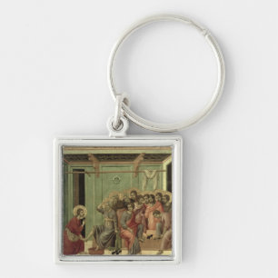 Maesta: Christus, der die Füße der Schüler wäs Schlüsselanhänger