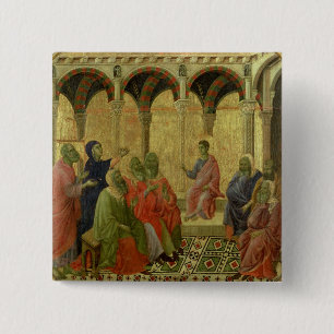 Maesta: Christus unter den Doktoren, 1308-11 Button
