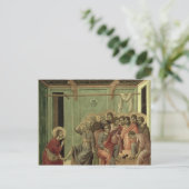 Maesta: Christus wäscht das Fett der Jünger Postkarte (Stehend Vorderseite)