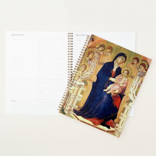 Maestà, Detail Madonna und Kind auf Thron Planer (Anzeige)