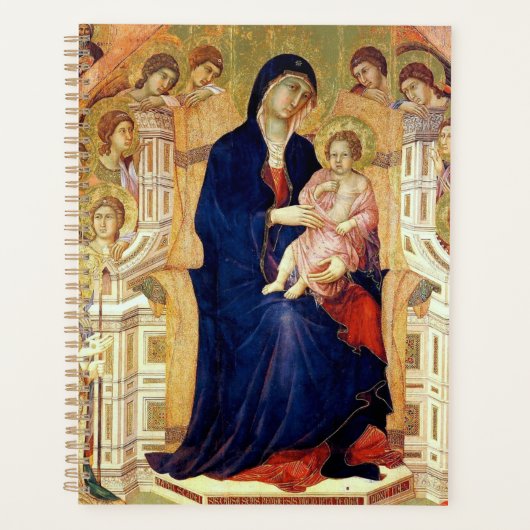 Maestà, Detail Madonna und Kind auf Thron Planer (Vorderseite)