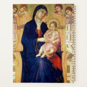 Maestà, Detail Madonna und Kind auf Thron Planer (Rückseite)