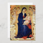 Maestà, Einzelheiten Madonna und Kind auf Thron Einladung (Vorne/Hinten)