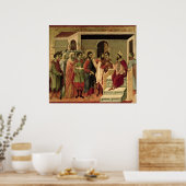 Maesta: Jesus vor Herod, 1308-11 Poster (Küche)