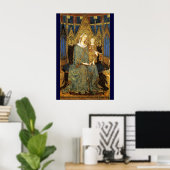 MAESTA , JUNGFRAU MIT KIND von Simone Martini Poster (Heimbüro)