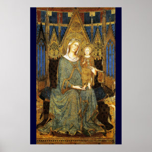 MAESTÀ, JUNGFRU MIT KIND von Simone Martini Poster