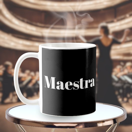 Maestra Conductor Pianist Musician Musik Thema Kaffeetasse