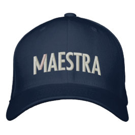 Maestra Hat Bestickte Baseballkappe