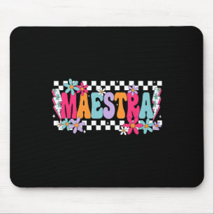 Maestra-Lehrerin Spanisch Zurück zur Schule Erster Mousepad