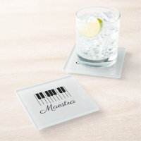 Maestra Piano Music Teacher Keyboard mit Namen