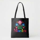 Maestra Proud Spanish Teacher Bilingual Teacher Tasche (Vorderseite)