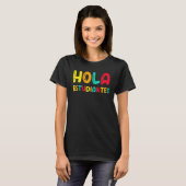 Maestra Spanish Teacher Back to School Hola Estudi T-Shirt (Vorne ganz)