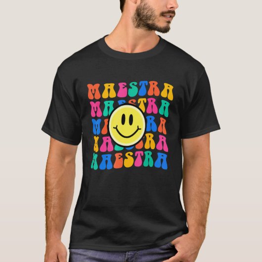 Maestra Spanish Teacher Back to School T-Shirt (Vorderseite)