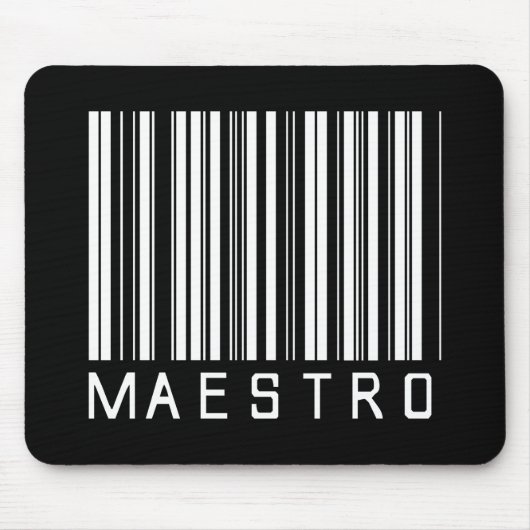 Maestro-Bar-Code Mousepad (Vorne)