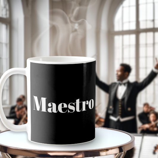 Maestro-Leiter Pianist Musician Musik Thema Kaffeetasse