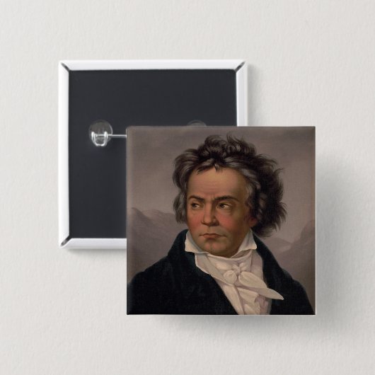 Maestro Ludwig Beethoven Symphony Music Composer Button (Vorne & Hinten)
