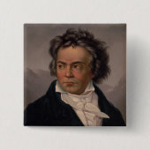 Maestro Ludwig Beethoven Symphony Music Composer Button (Vorderseite)