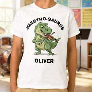 Maestro-Saurus Trex spielt Geige T-Shirt