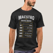 Maestro Tariffa Oraria Maestro Divertente T-Shirt (Vorderseite)