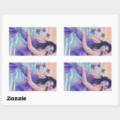 Maevat-Aufkleber für Meerjungfrauen von Renee Rechteckiger Aufkleber (Blatt)